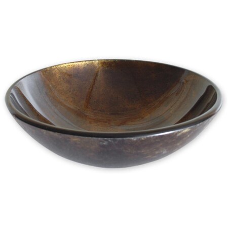 Eden Bath Brown Reflections Glass Vessel Sink EB_GS23